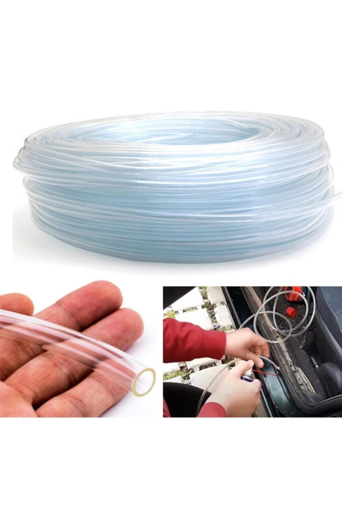 EYMHOME 8 Mm Şeffaf Terazi Hortumu Termosifon Otomobil Kapı Fitili 20 Metre