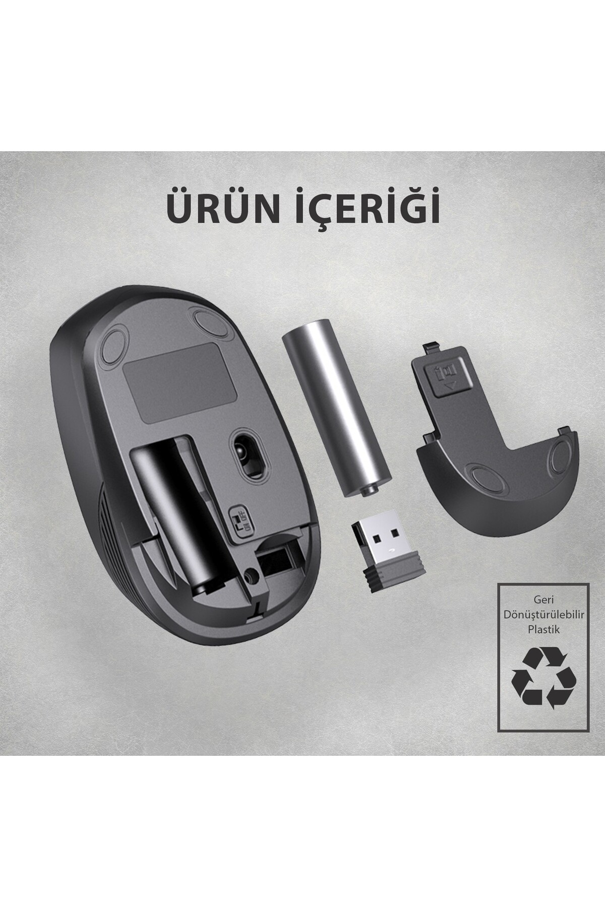 Ws202 Kablosuz 1200dpı 4 Tuşlu Optik Turkuaz Uyumlu Pil Tasarruflu 15 Metre Menzilli Mouse 6