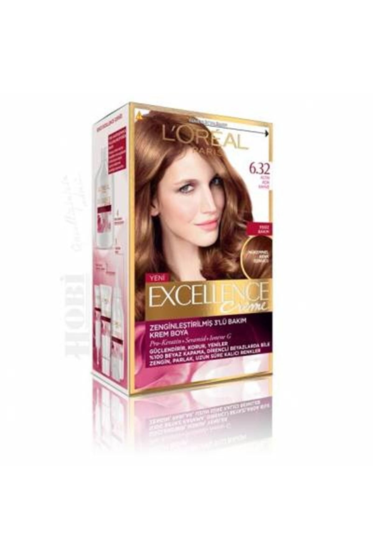 رنگ مو لورال پاریس Loreal 6.32