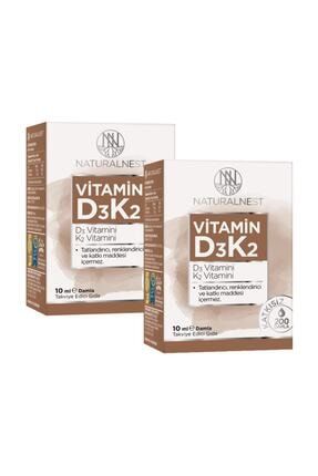Naturalnest Vitamin D3 K2 Damla Takviye Edici Gıda 2 Kutu 10 ml D2K22
