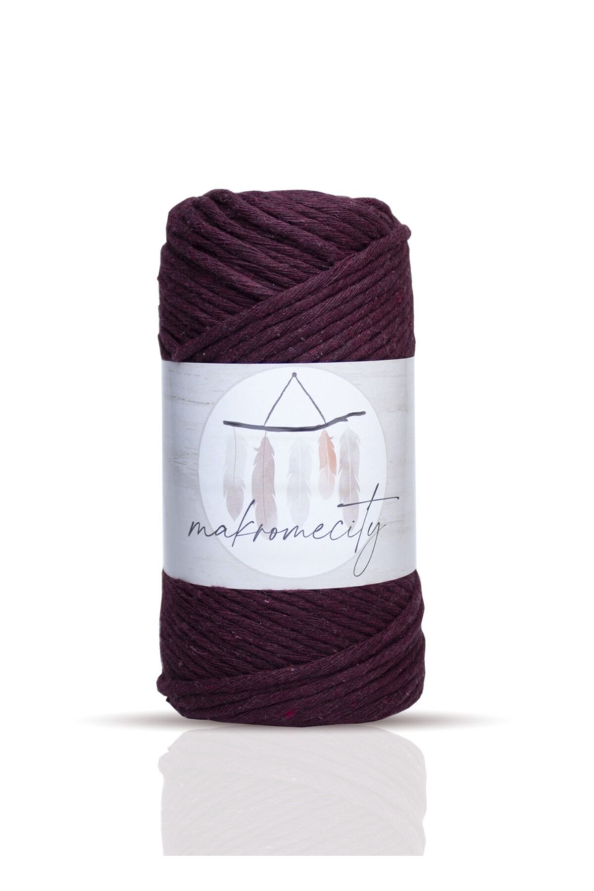 Makromecity-Σκάνδαλο Macrame Twine 3mm Single Twist Makrame Σκάνδαλο Hobby Twine Σετ 3 τεμαχίων Claret Red Tile Nefti Green 2