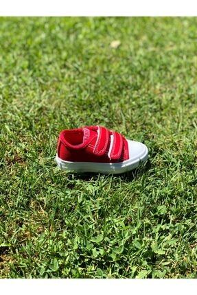 Kırmızı - Çocuk Keten Spor Ayakkabı EK8426