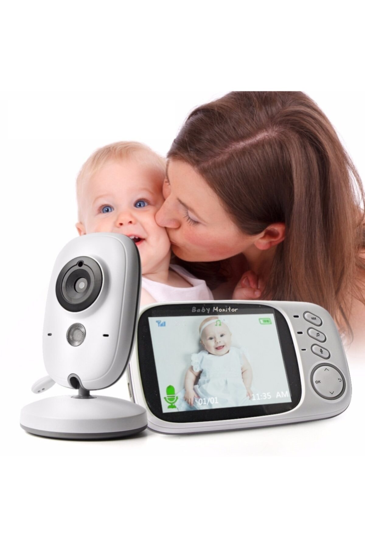 Angel Eye Angeleye Ks-603 Ekranlı Bebek Kamerası Gece Görüşlü Wifi'li fotoğrafı 7 (önizleme)