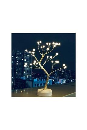 64 Led Işıklı Dekoratif Huzur Veren Baloncuk Ağacı 48 Cm A156