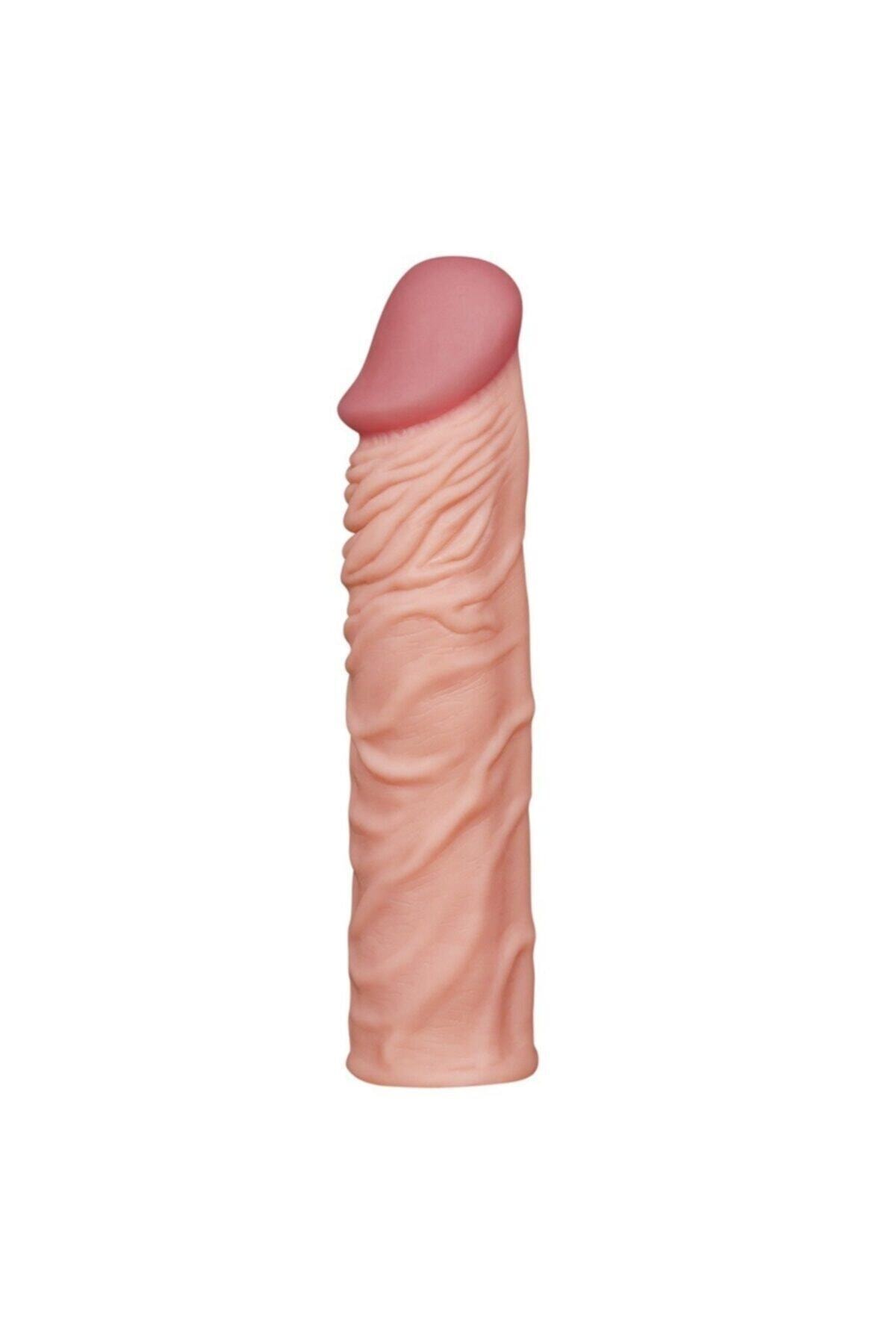 Nature Extender 5 cm Dolgulu Premium Ten Rengi Silikon Penis Kılıfı