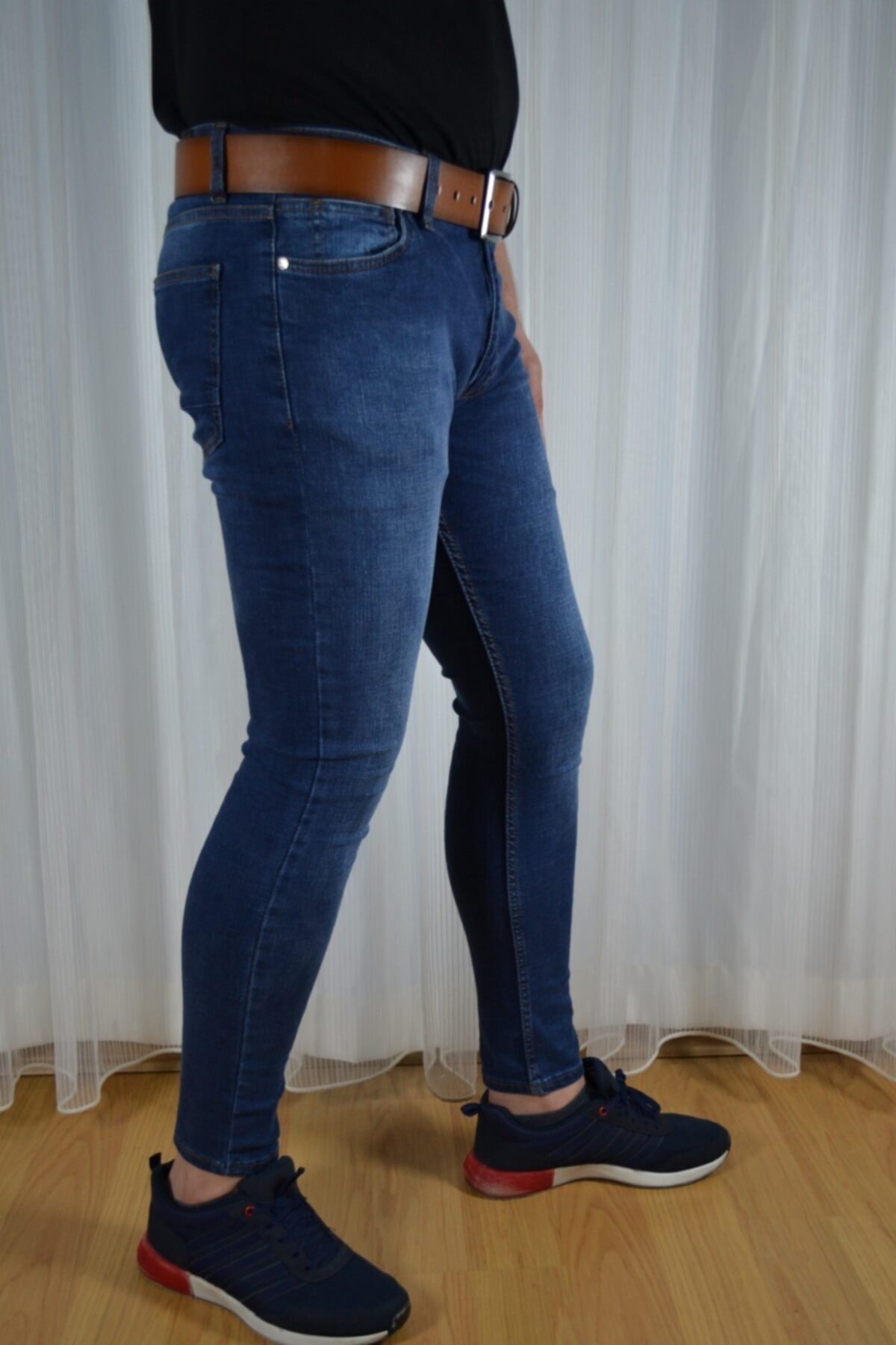 شلوار مردانه آبی Bomonti | BMT 178 JAMES اورجینال - تصویر 2