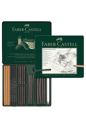 Faber-castell Pitt Kömür Charcoal Set 24`lü 112978 5679652