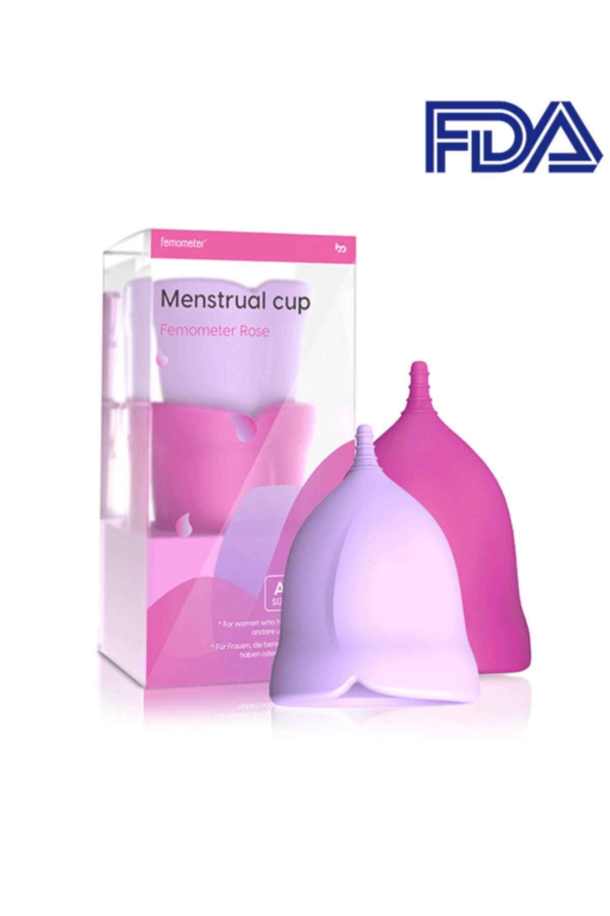 mothersmart femometer rose 2 li adet kabi regl kabi medikal sinif silikon menstrual cup tampon a b ebat fiyati yorumlari trendyol