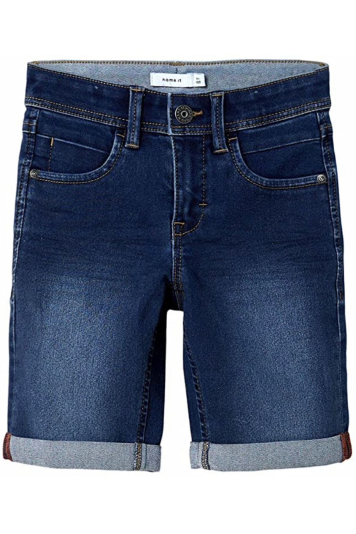 name ıt Chłopięce Niebieskie Letnie Spodenki Jeansowe Mężczyzna - 1–2 years