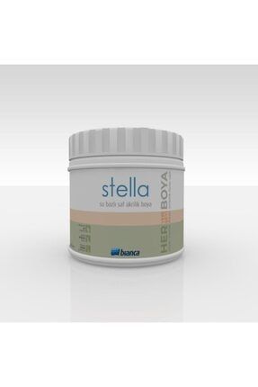 Stella Su Bazlı Saf Akrilik Boya 0.50lt 1055 Mıstık Beyaz 611G_0.50_3