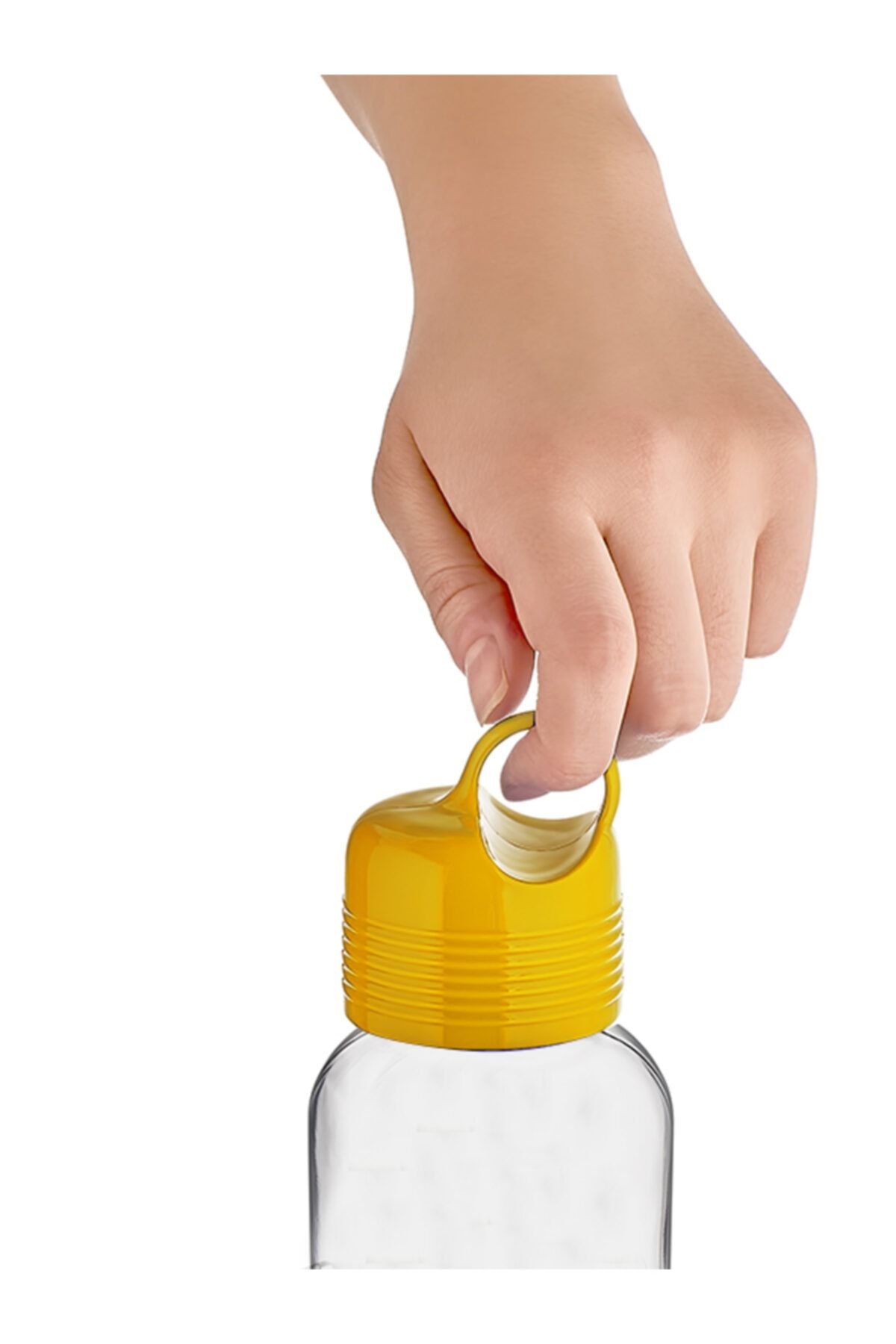 Renga-450 Cc Moon Glass Flask Transparent Patterned Yellow 2
