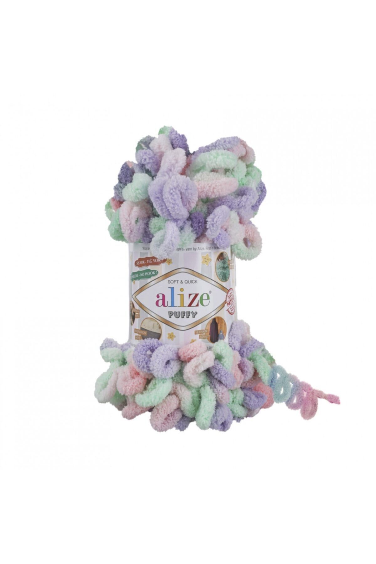 Alize Puffy Finger Knitting Yarn 741 Cyan - Trendyol