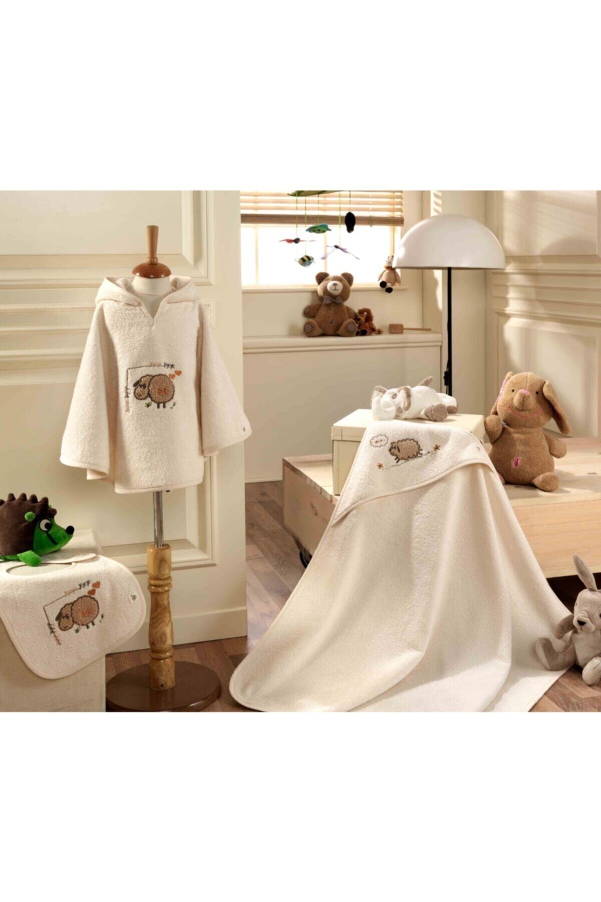 بادی نوزادی پسرانه – دخترانه اکرو Ecocotton | Little Sheep Panço اورجینال - تصویر 2