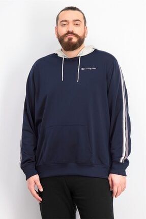 Erkek Lacivert Kapüşonlu Sweatshirt Embroidered Logo Sweatshirt S4523-550206-031