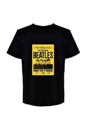 Unisex Siyah The Beatles Tshirt TS1236030