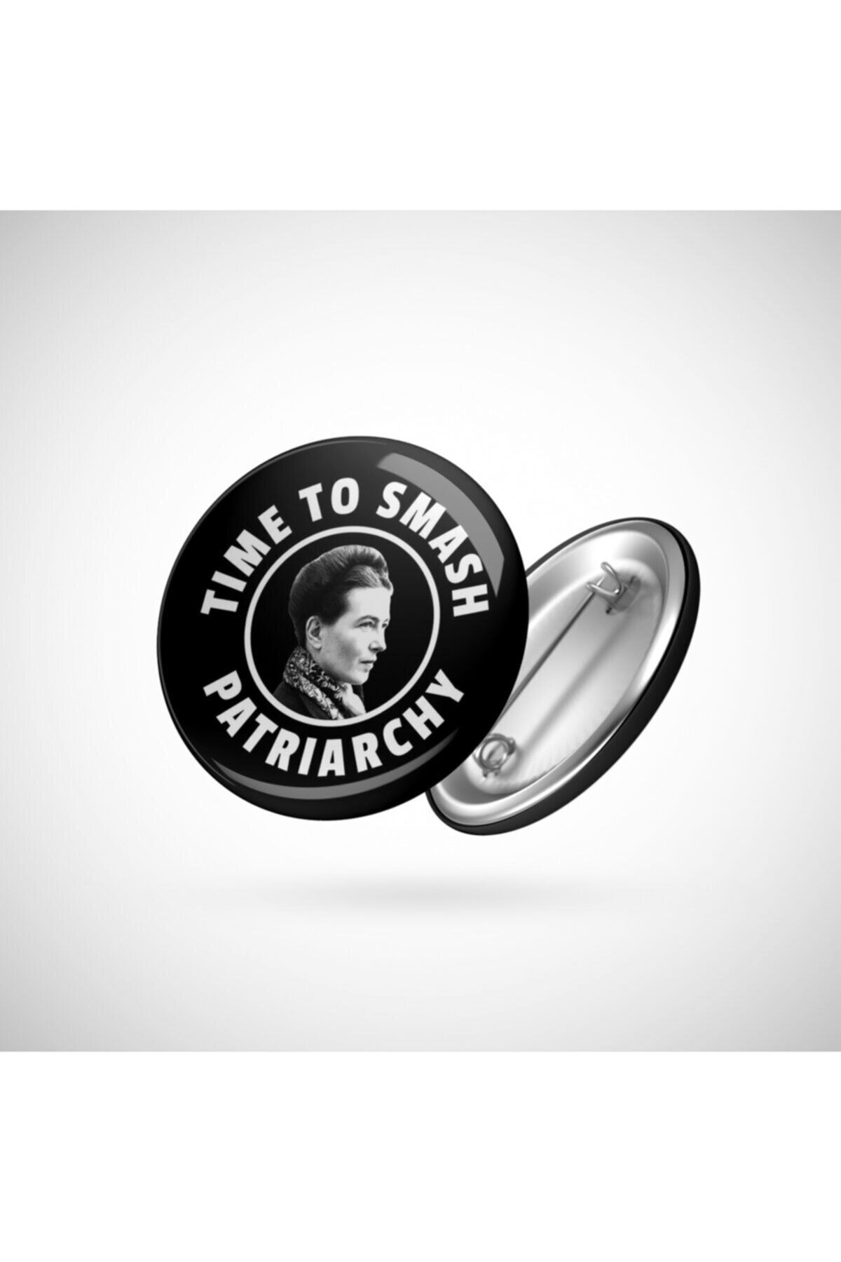Simone De Beavoir Time To Smash Patriarchy Feminism Philosophyfor Philosophers And Feminists Badge