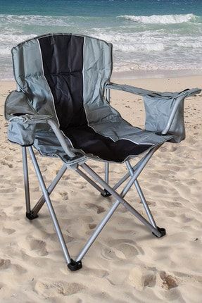 Xxl Kalın Profil Geniş Kamp Sandalyesi Buzluklu Telefon Gözlü 130kg Ha018 HA018