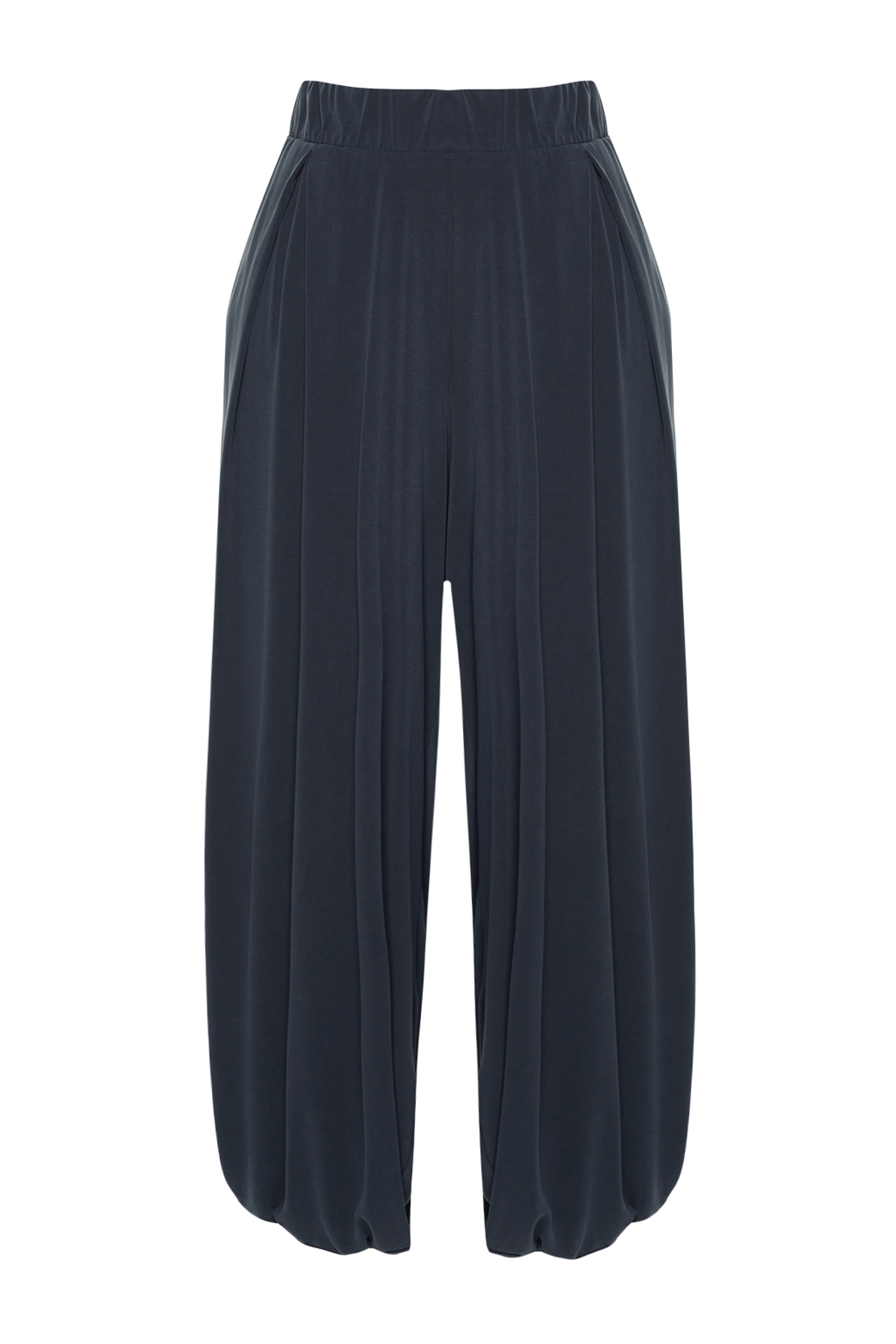 Trendyolmilla  More Sustainable Antrasit İçerikli Havuç/Şalvar Modal Örme Pantolon TWOSS24PL00094 - Görsel 11