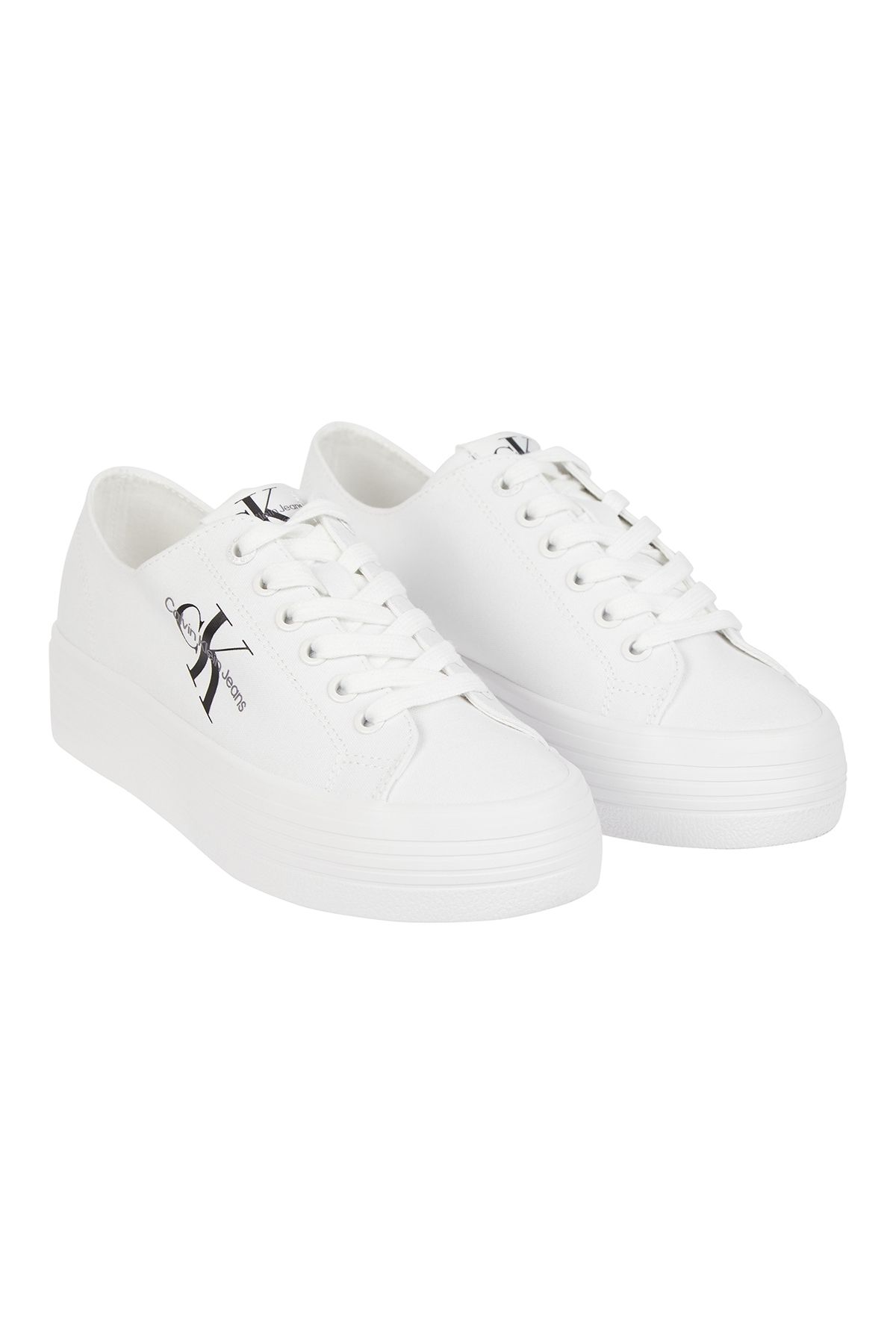 Calvin Klein Sneakers White Flat Trendyol