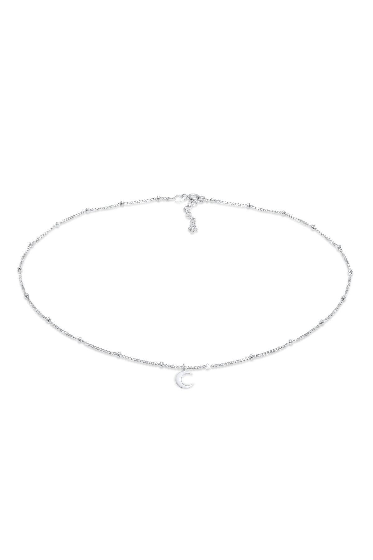 ELLI-Halskette Gerdanlık Kugelkette Halbmond Astro 925 Gümüş 1