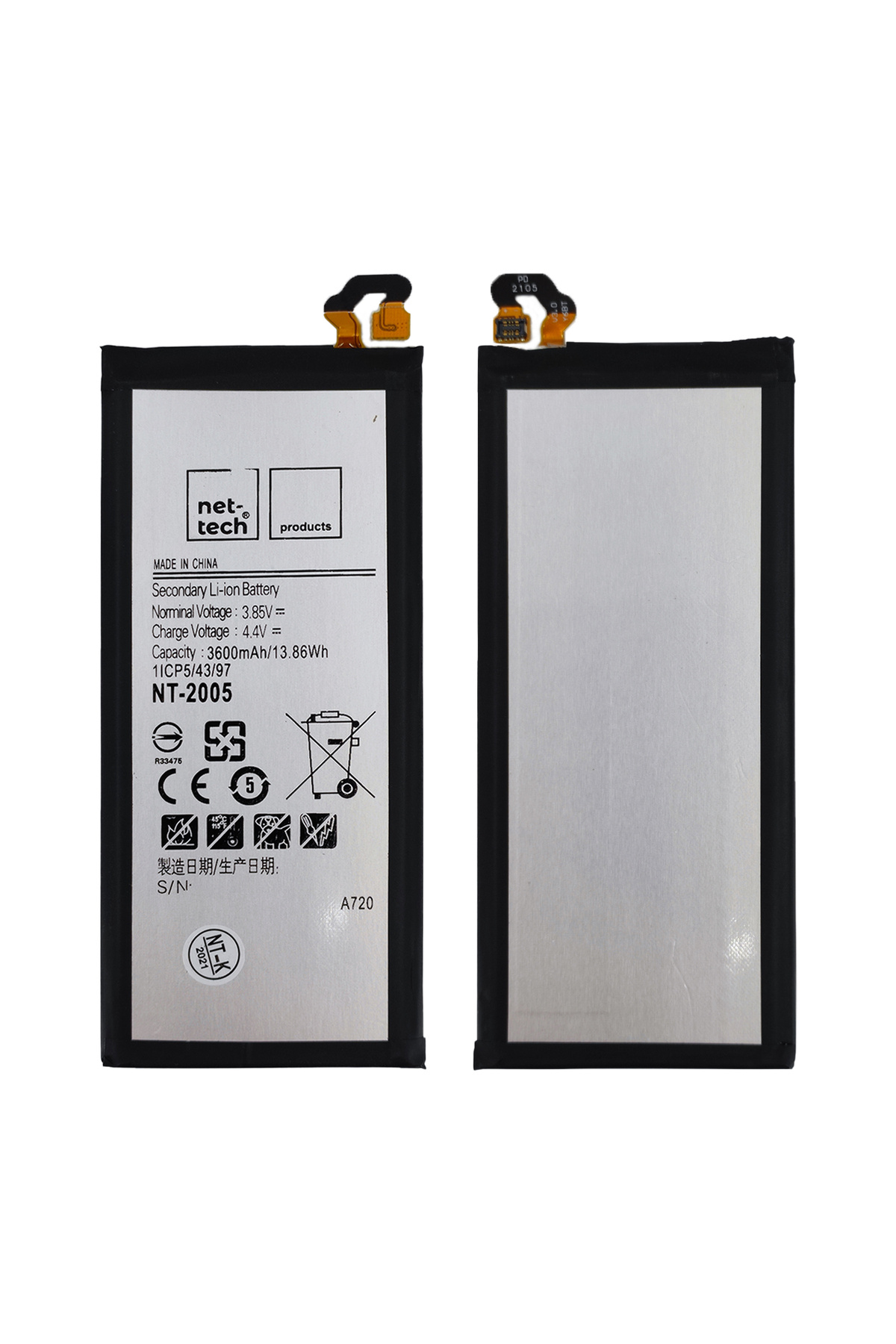 Nettech Teknonet Samsung Galaxy A720 A7 2017 Uyumlu 3600 MAh Batarya