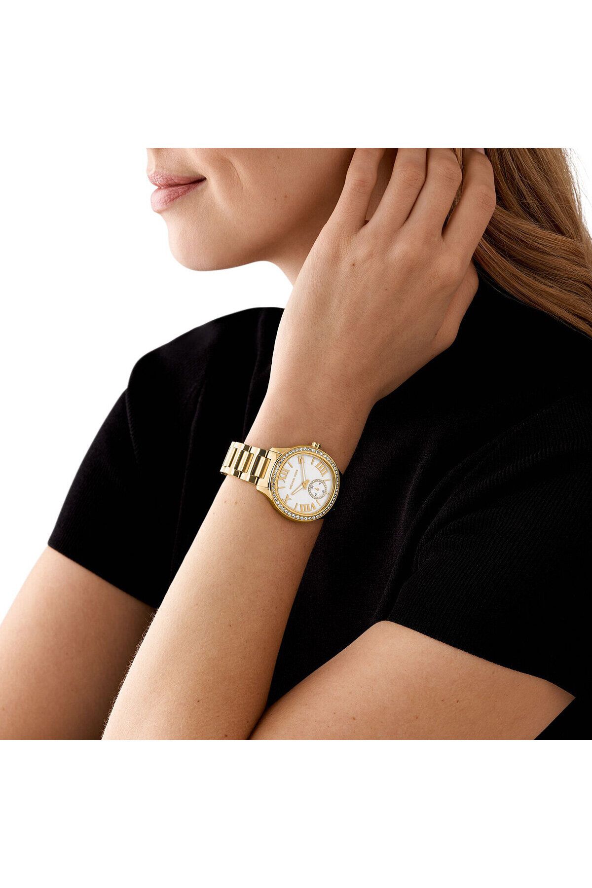 Mk gold tone watch discount