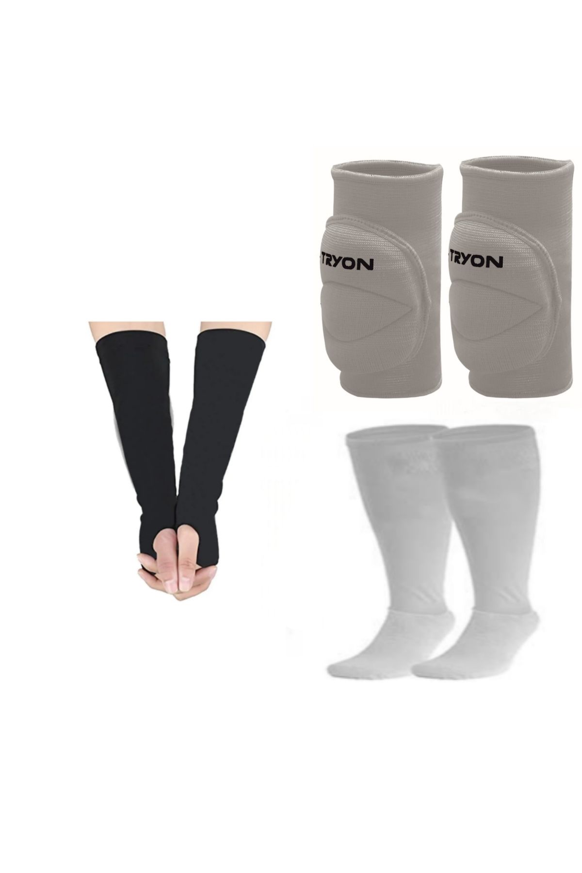 CeyDef VOLEYBOL SETİ BİR ÇİFT DİZLİK+BİR ÇİFT ELLİK+BİR ÇİFT ÇORAP