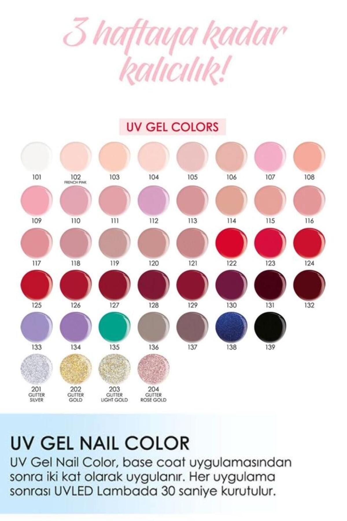 Golden Rose Kal c Oje UV Gel Nail Color 128 Fiyat Yorumlar Trendyol