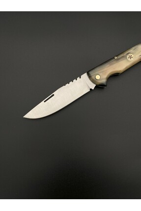 ÖZKRİSTAL KRİSTAL EL YAPIMI BOYNUZ KİLİTLİ BIÇAK