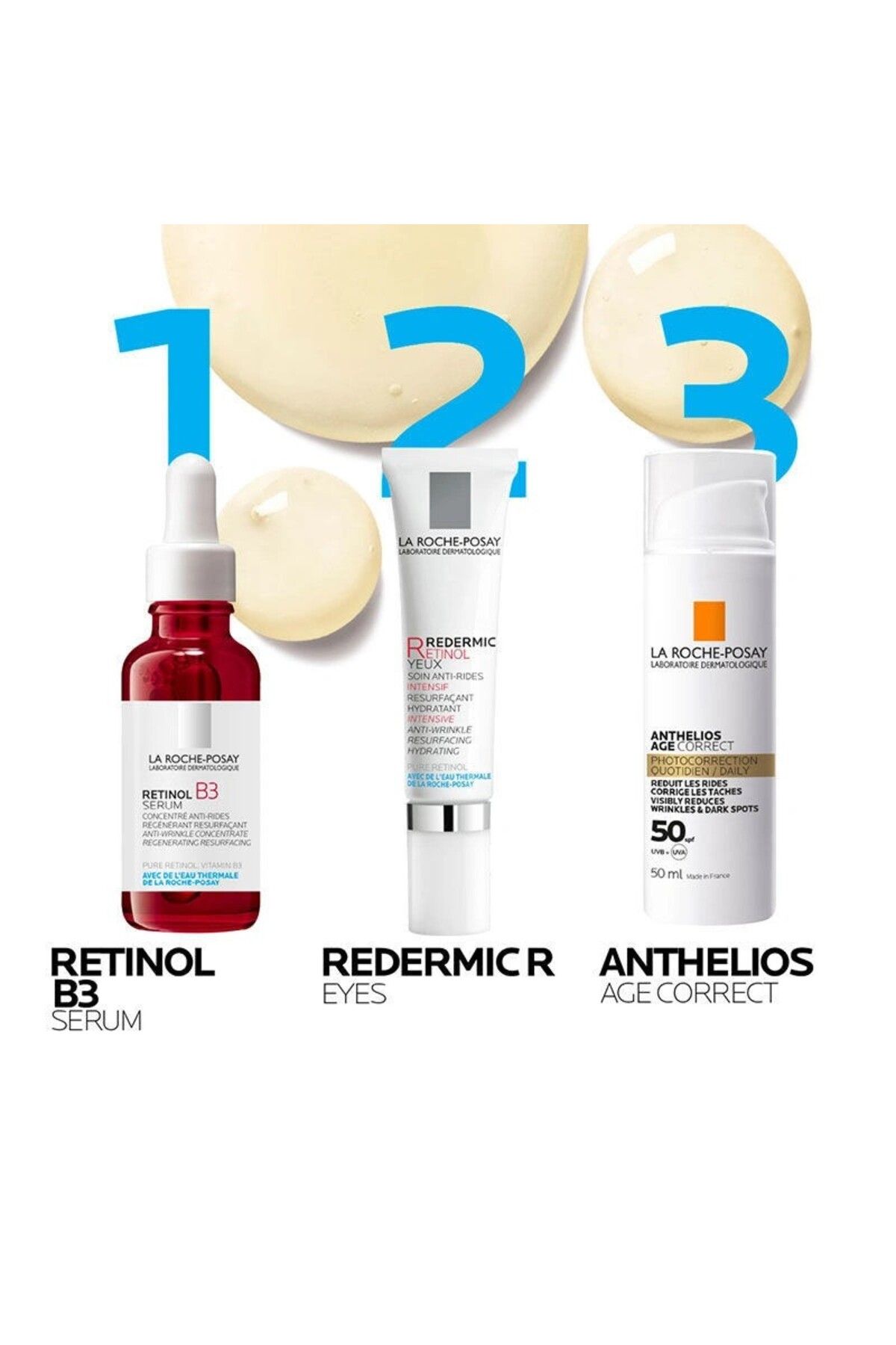 La Roche Posay سرم ضد چین و چروک با میزان 0.3% رتینول و ویتامین B3 حجم 30 میلی لیتر