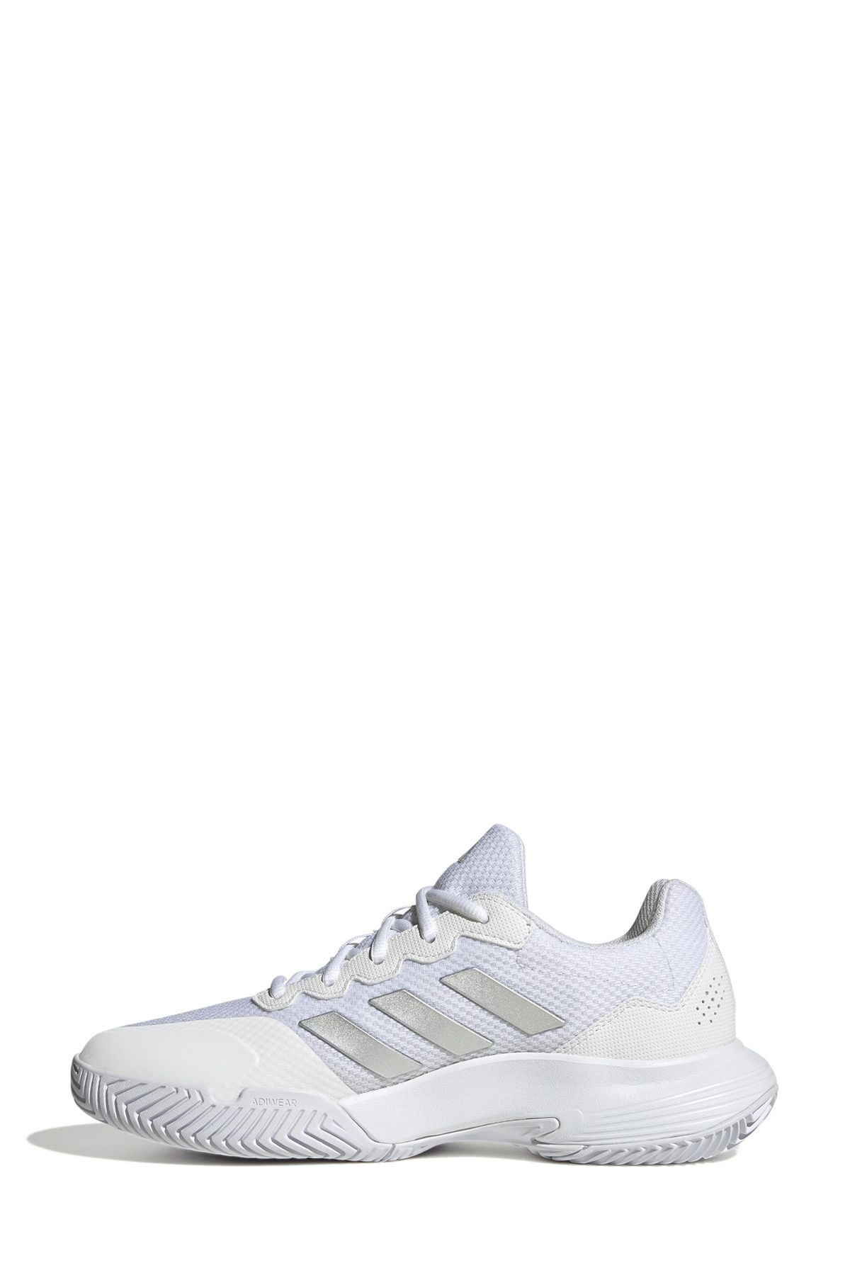 adidas-Gamecourt 2 W - Biela dámska tenisová obuv 3