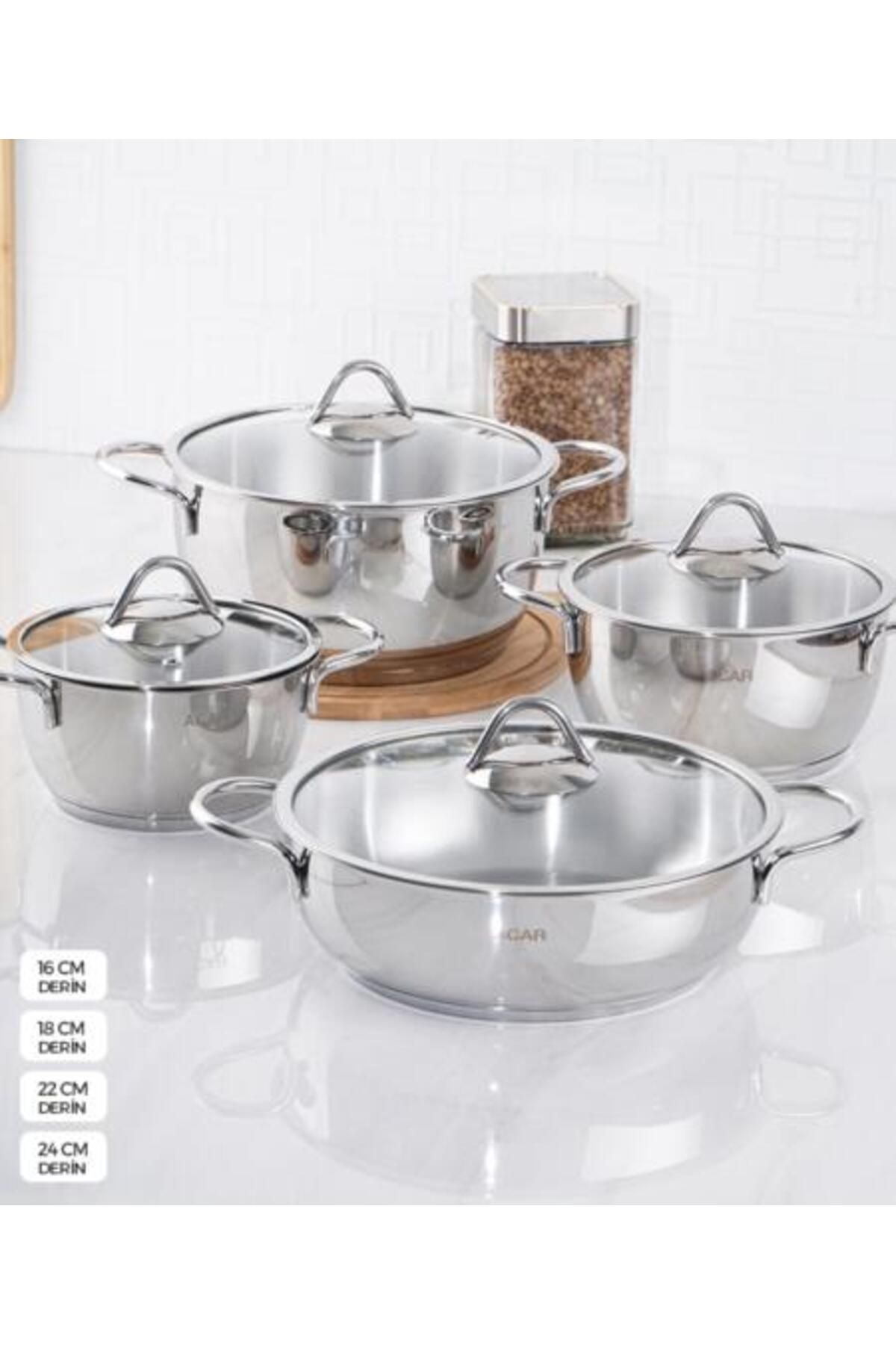 Acar Karat Echo 8 Prç Tencere Set