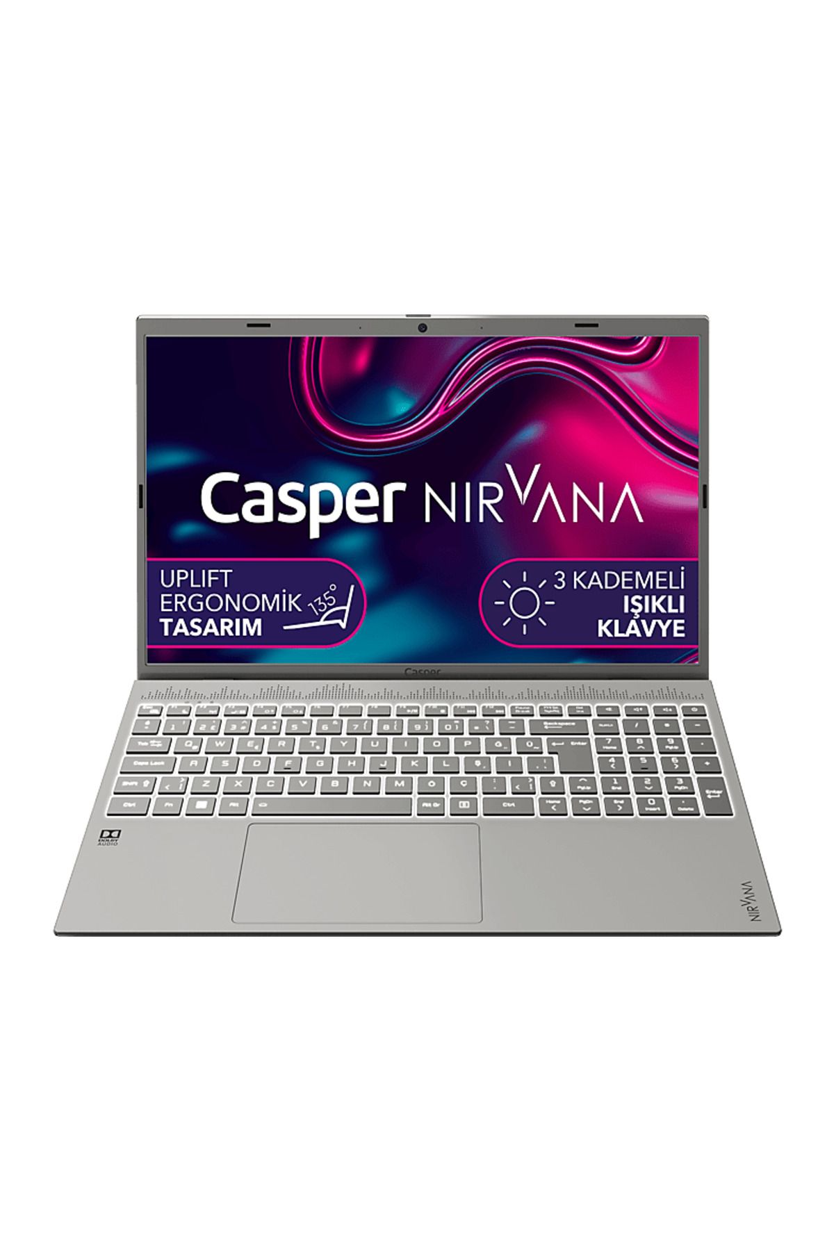 CASPER C550.1255-BF00A-G-F/Core i7 1255U/ 16GB Ram/ 1TB SSD/ 15.6"/ W11 Laptop Metalik Uzay Grisi