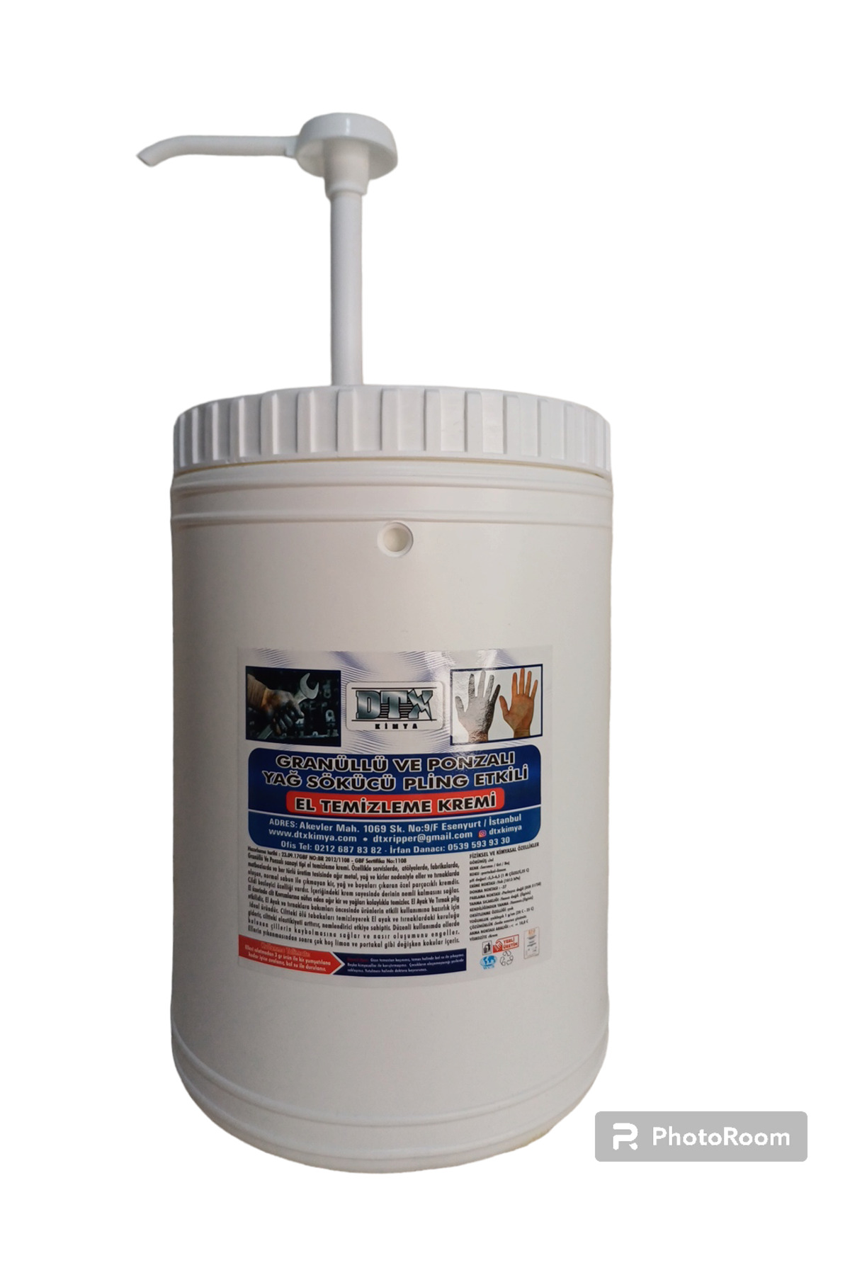 Sanayi Tipi Granürlü Ponzalı El Temizleme Sabunu ( kremi ) 4KG