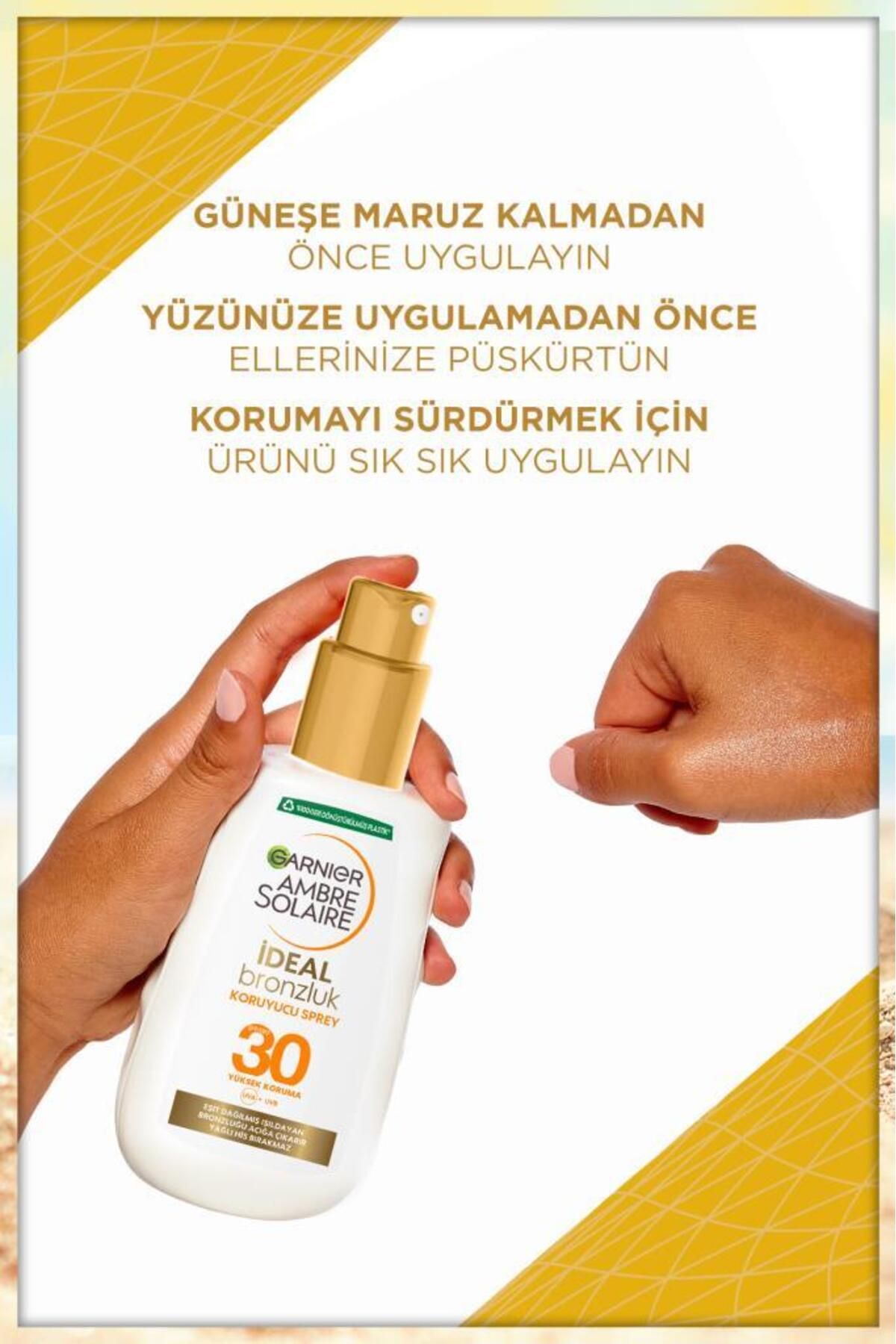 Garnier اسپری حفاظتی موثر Ambre SOLAire با SPF30 200 میلی لیتر