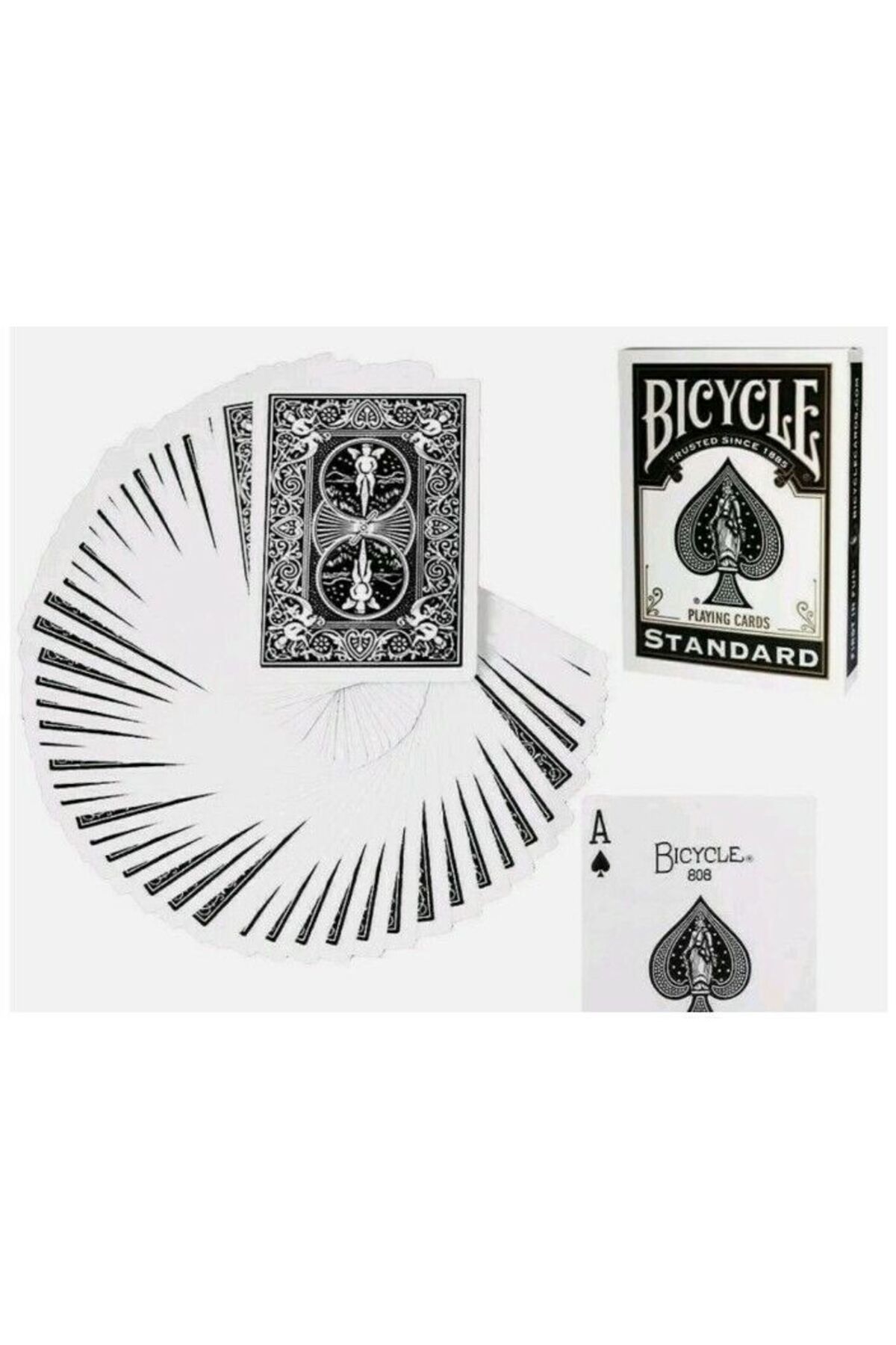 Bicycle-Black Standard Bicycle Game Card 6
