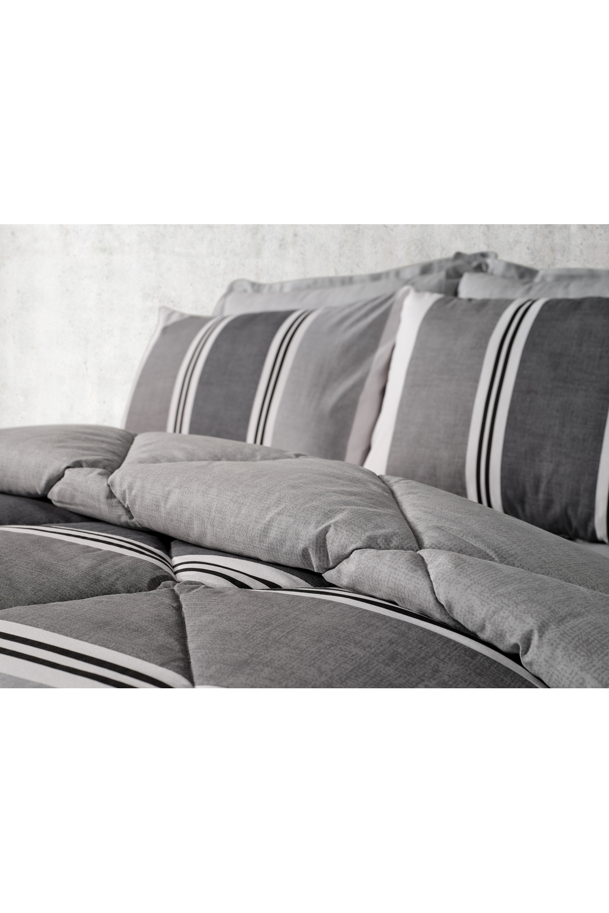 ست خواب تک نفره  خاکستری Doqu Home | 2Q9CMFEASY0010154 اورجینال - تصویر 7