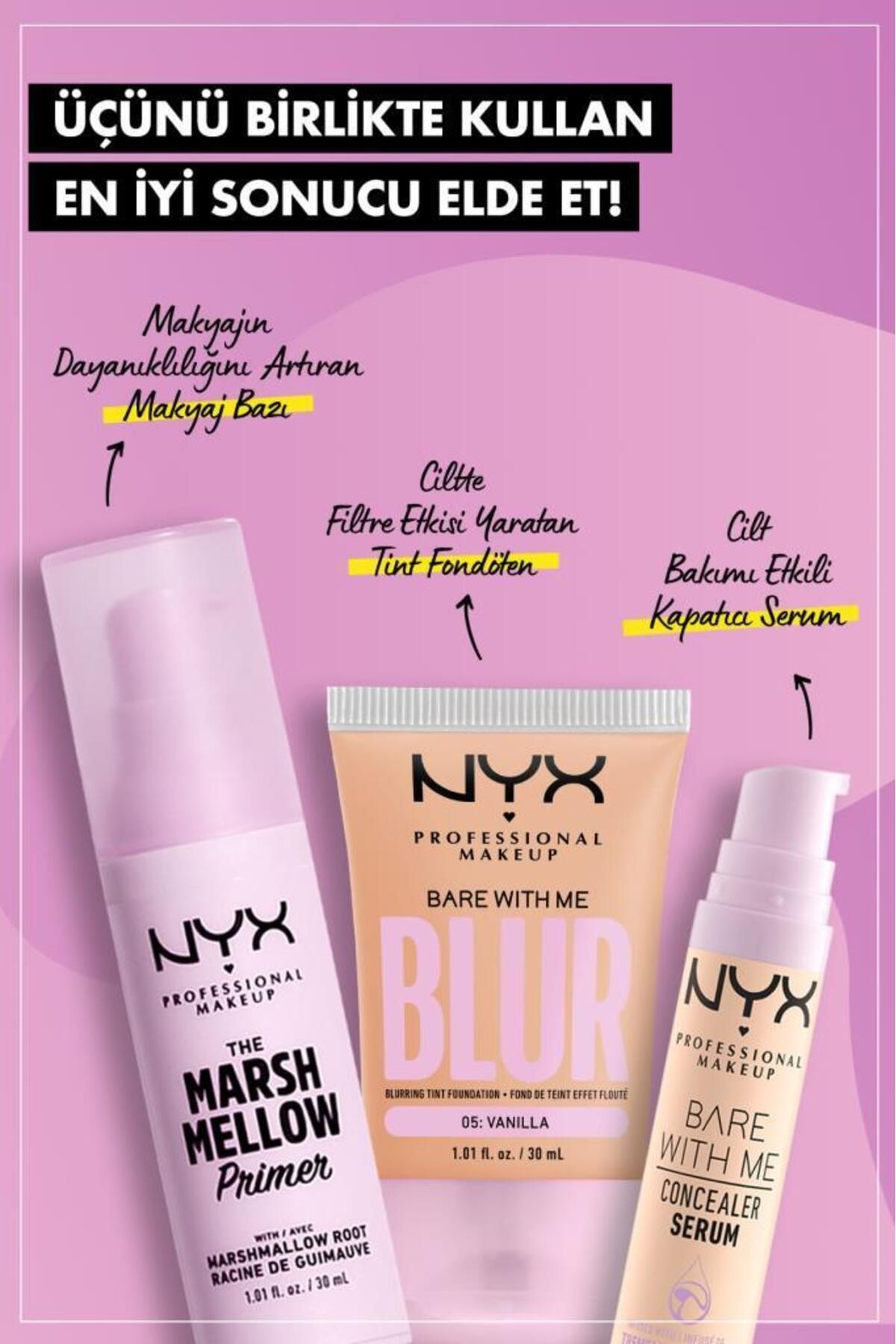 NYX Professional Makeup پایه موثر فیلتر مات کرم روشنایی طلایی