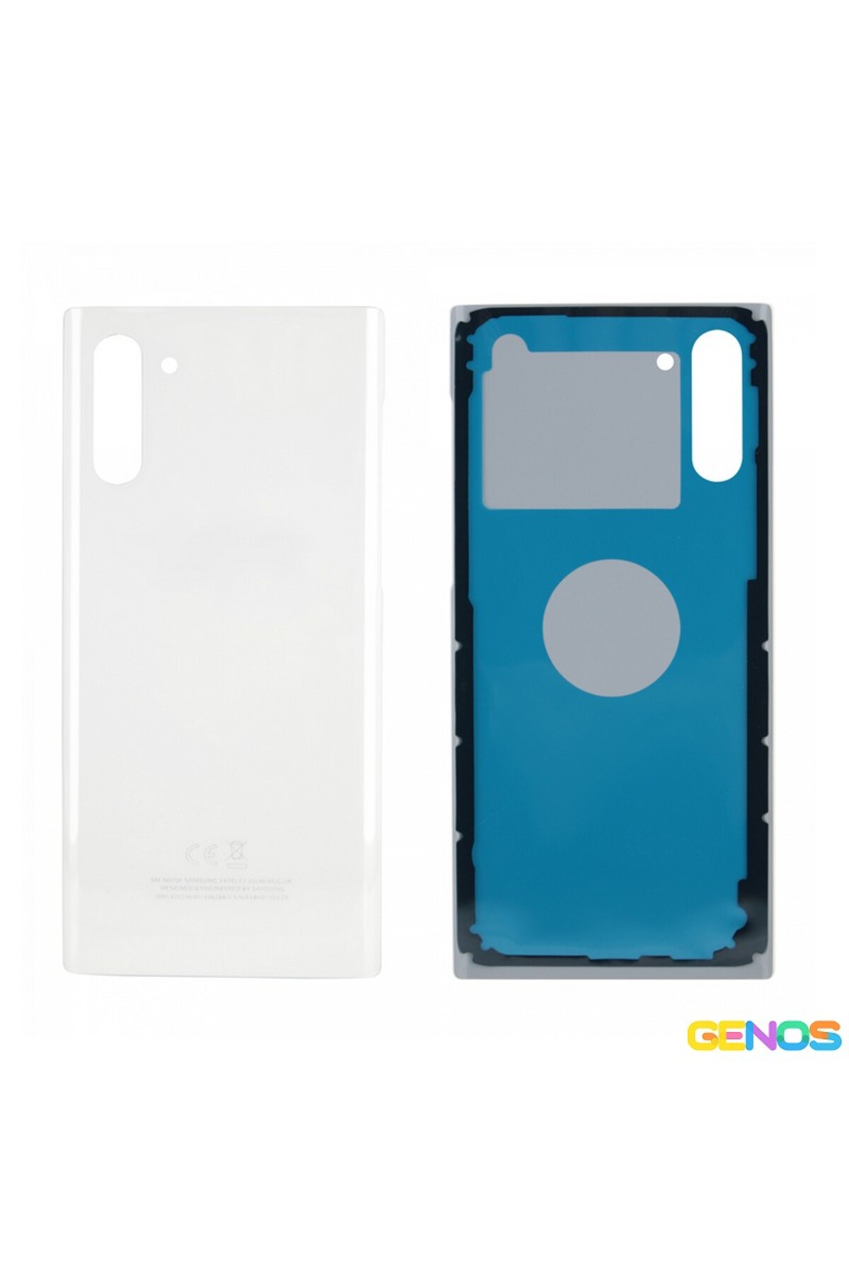 Genos Samsung Galaxy Note 10 Uyumlu Batarya Kapağı (Beyaz) (SN808202)