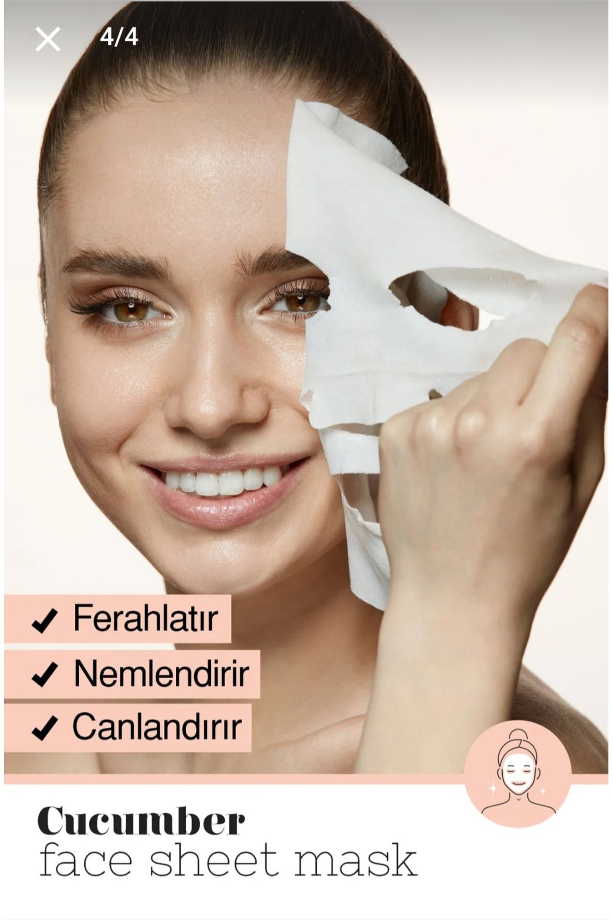 Lacinia-Paper face mask (face mask with cucumber) 3