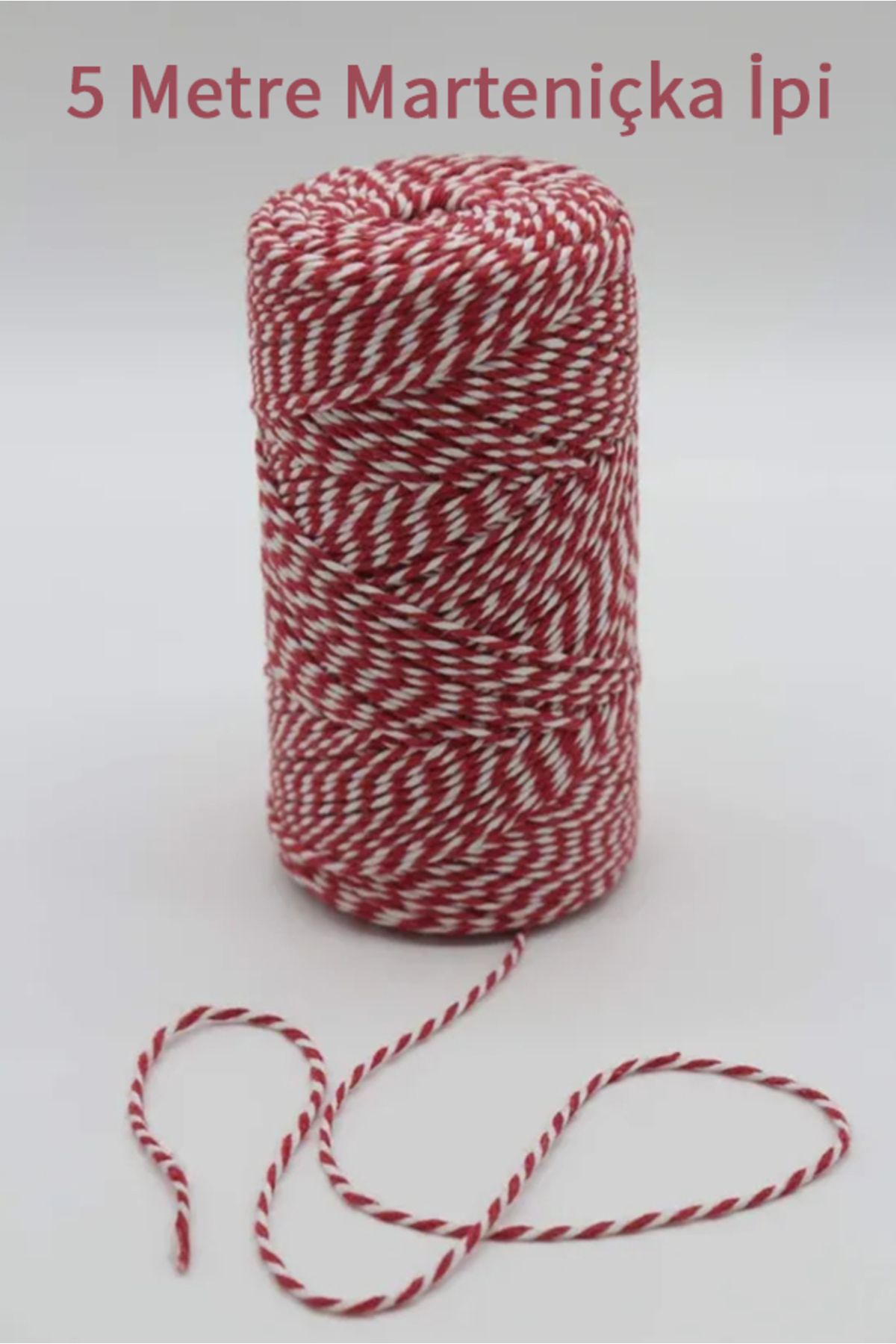 Hobimos-5 Meters Red and White Seagull String, Luck, Bracelet, Seagull String, Gift Packing String 1