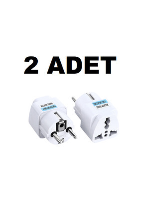 nelerbulurum 2 ADET KALİTELİ Seyahat Adaptörü Türk Fişli Universal Ingiliz Am...