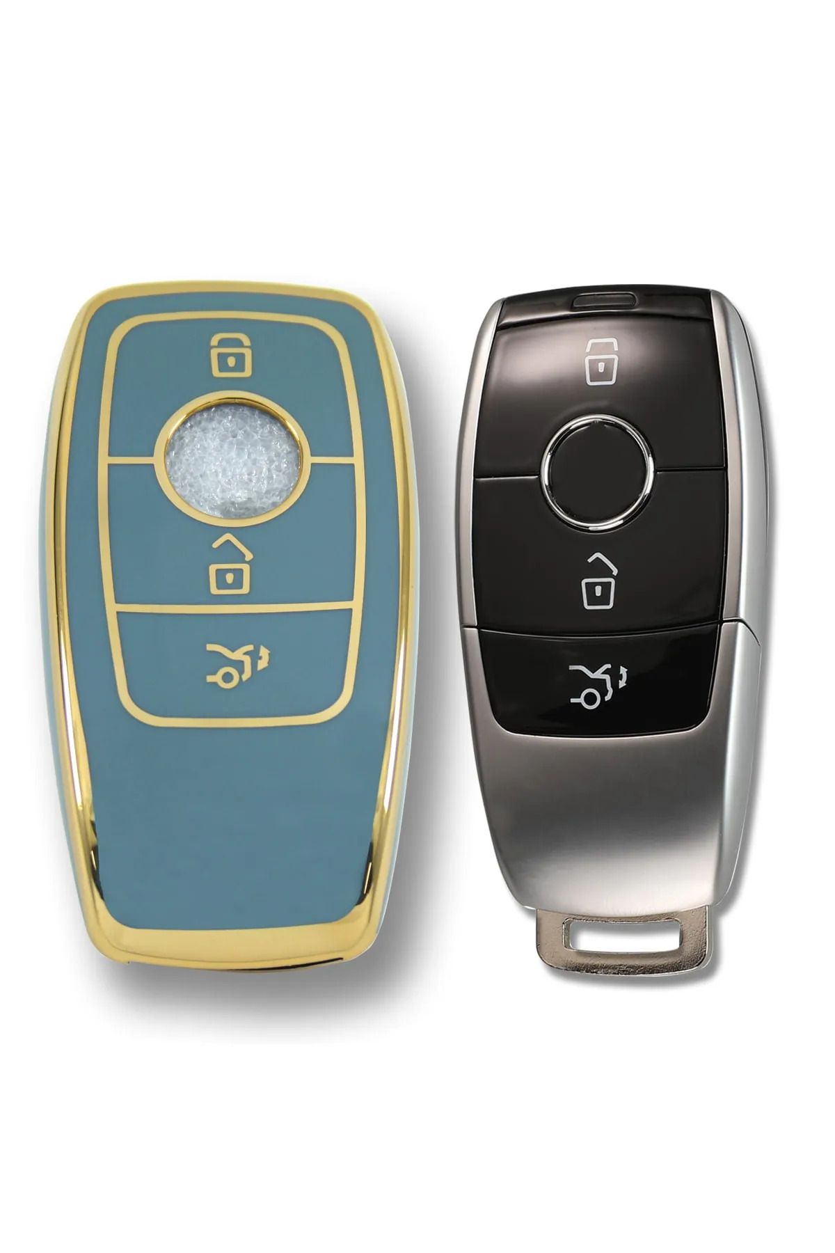 bigkey-Gray Auto Key Control Container Case for Mercedes Benz 2017-2020 3