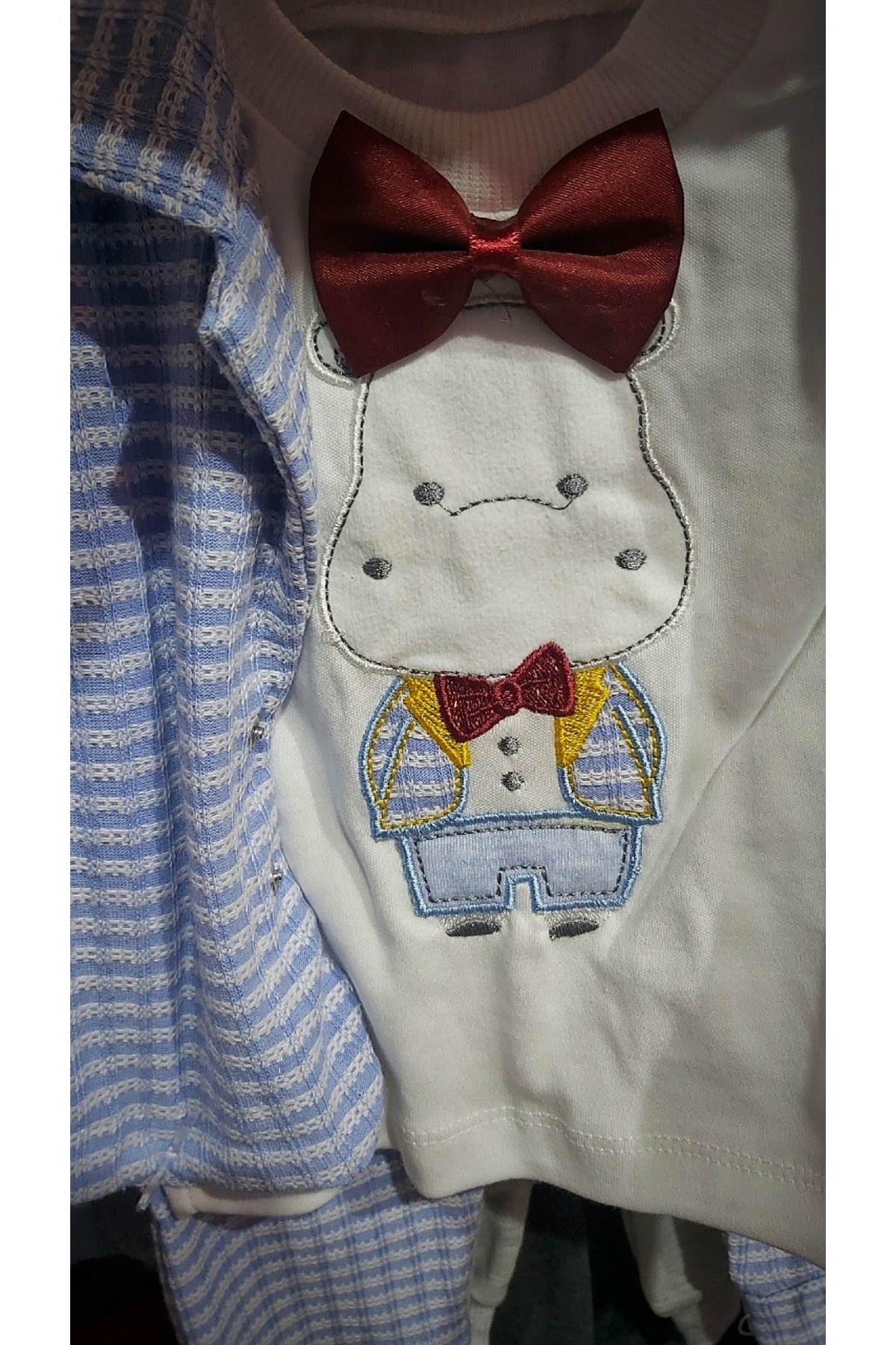 Babyim 5 Parça Doğum Seti Bebek Bakım Çantası, Zıbın Seti, Nohut Battaniye, 10Lu Mendil, 3Lü Çorap fotoğrafı 4 (önizleme)