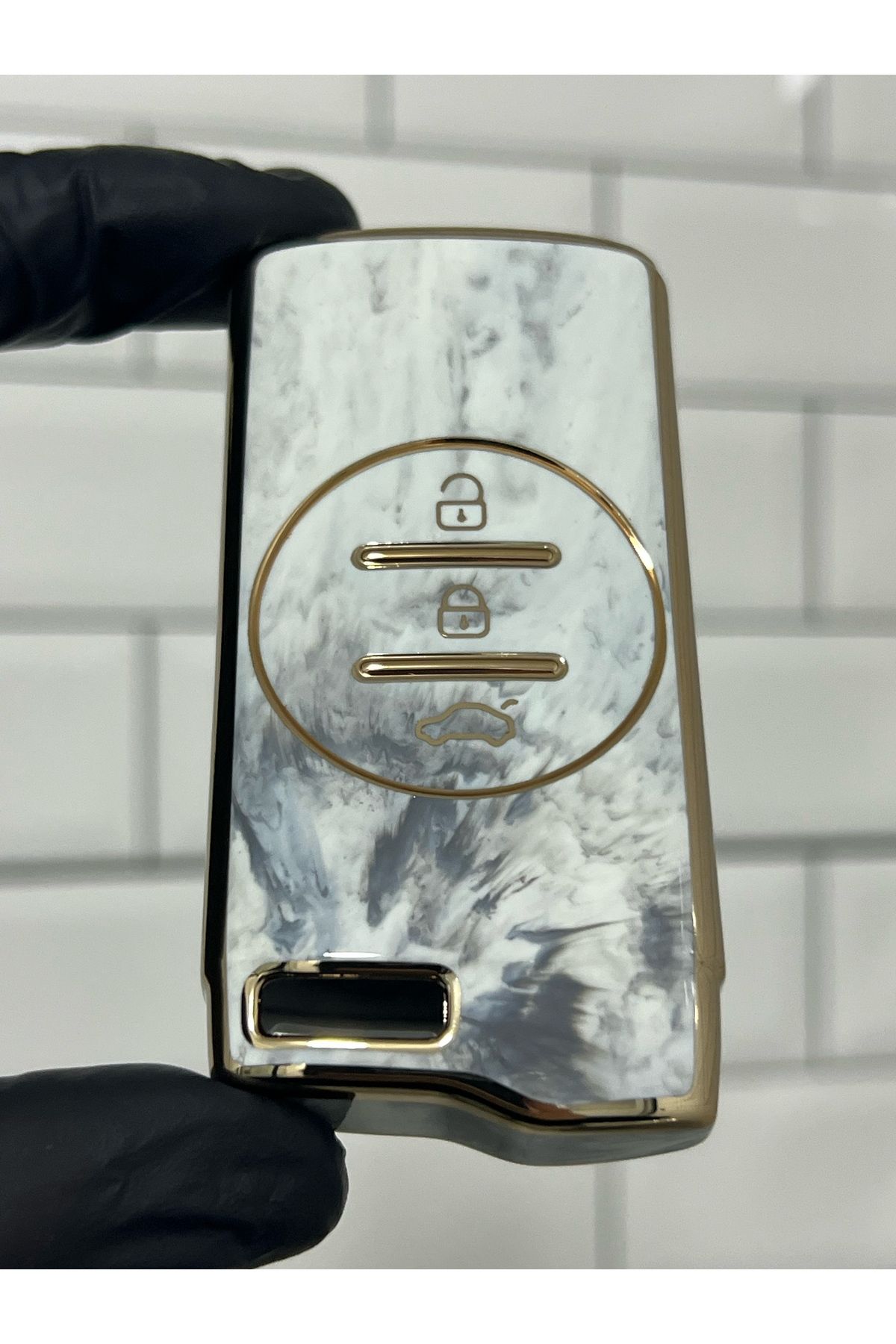 BARKAS ELEKTRONİK-Smart Nano Key Case Cover for Chery Tiggo 7 Pro Marble Pattern 4
