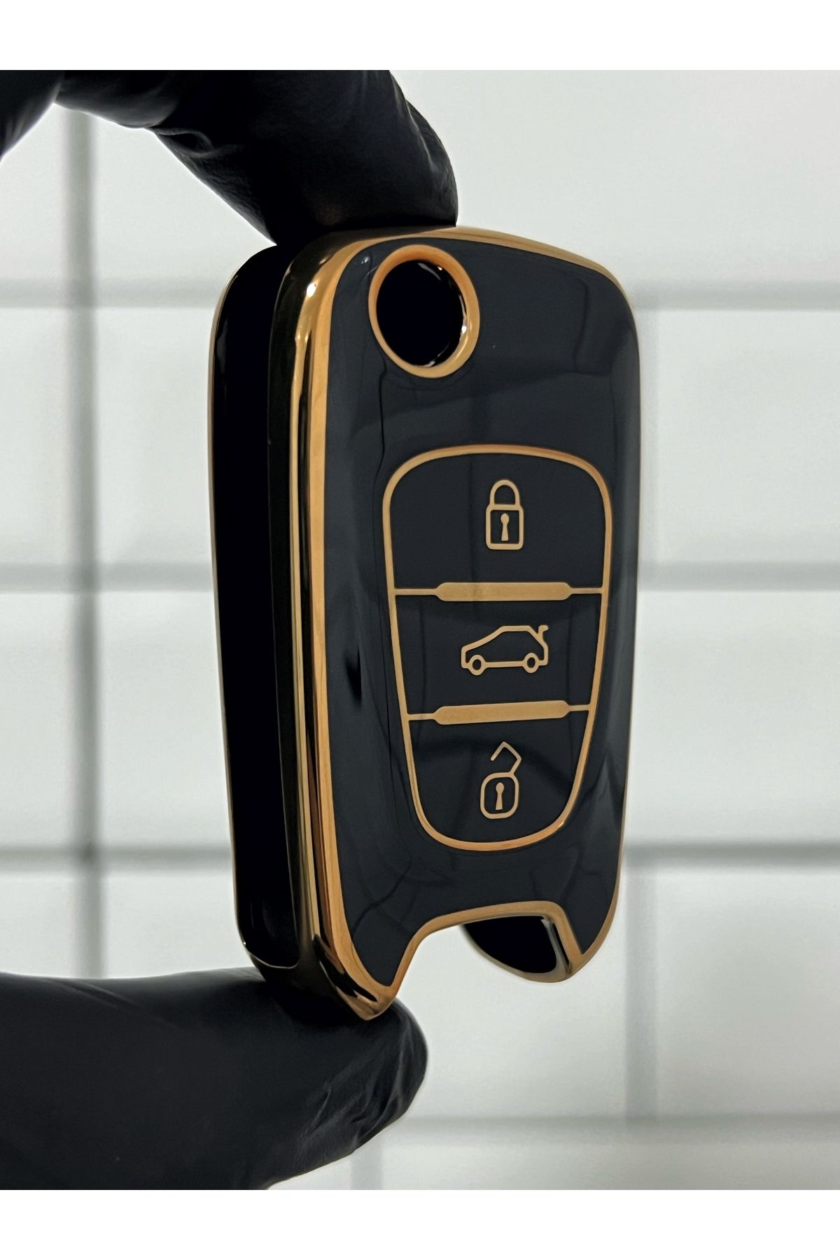 BARKAS ELEKTRONİK-Hyundai i10 i20 i30 iX30 iX35 Switchblade Nano Key Case Black 1