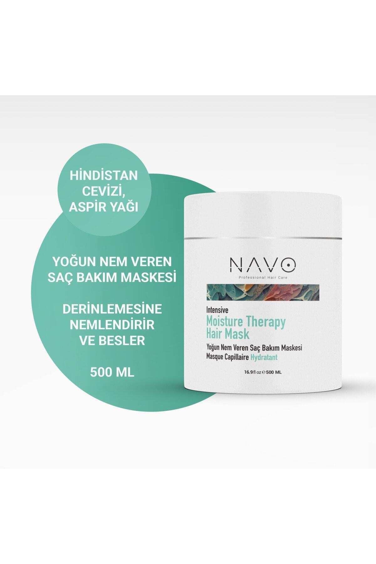 Yoğun Nem Veren Saç Maskesi | Moisture Therapy Hair Mask 500 ml — Navo-mt-01 — تصویر 2 از 4
