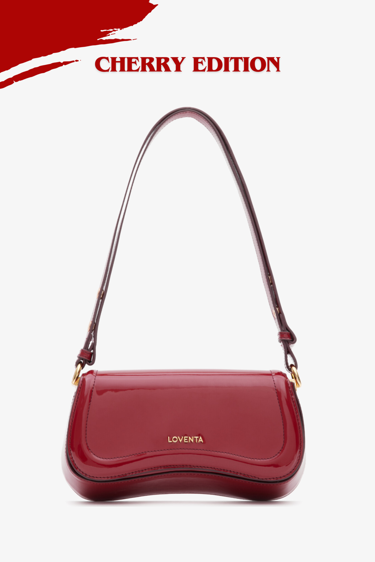 Baggage Bag with Adjustable Strap Hera Spring Burgundy Cherry Red
