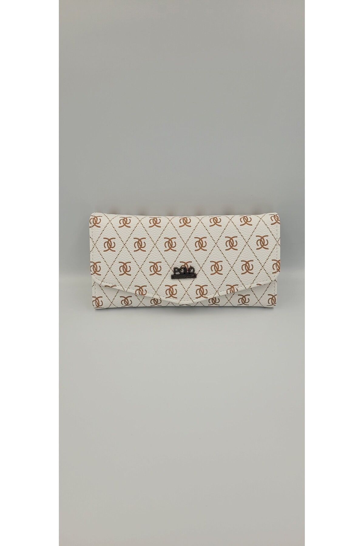 DAVID POLO-Women's Quality Patterned Multi-Compartment Large Size Wallet with Mobile Phone Detail 3