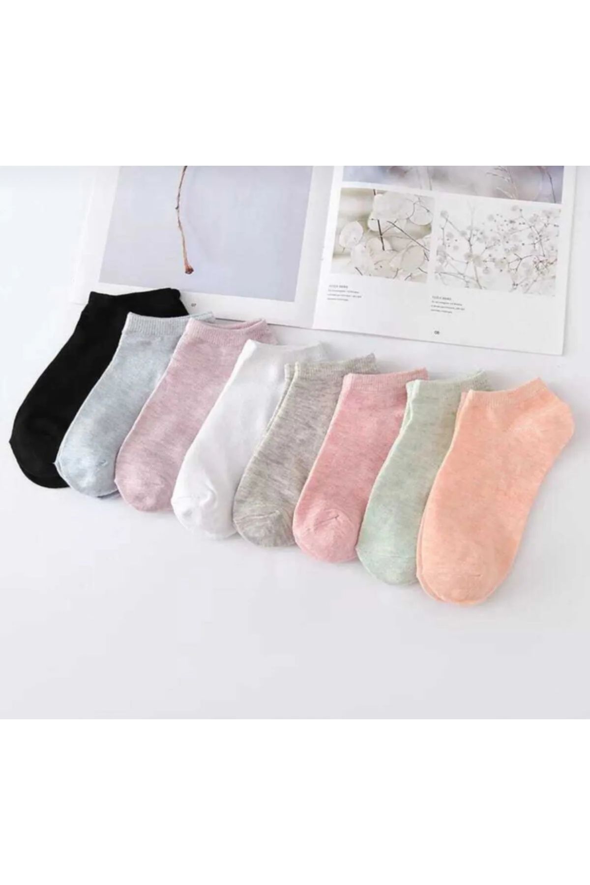Önder-Women's Booties Socks 8 Pairs 2